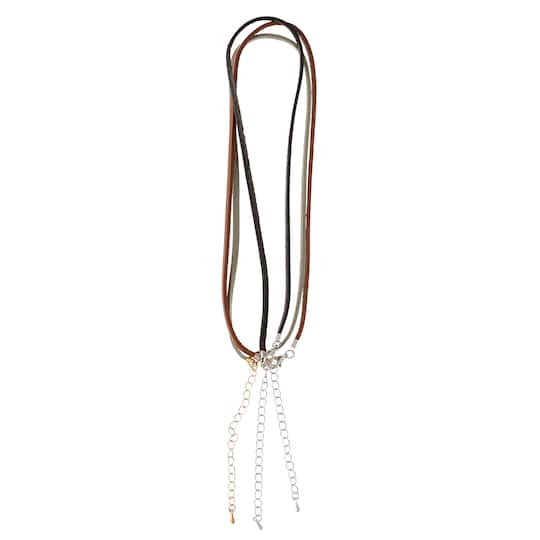 Leather Choker Necklaces by Bead Landing™, 3ct.